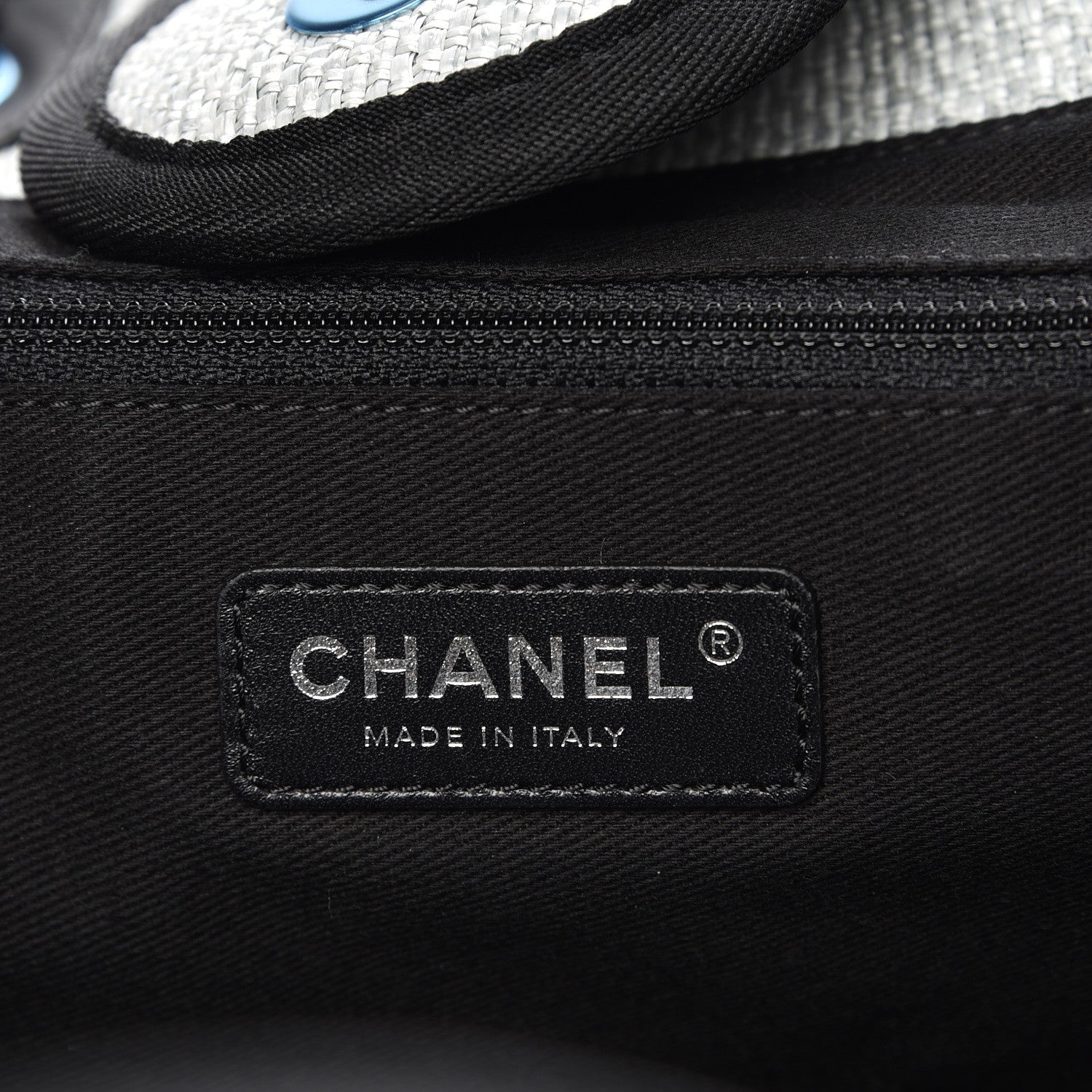 Chanel Canvas Large Deauville Tote Grey 7 of 8