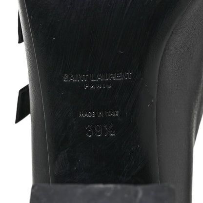 Saint Laurent Calfskin Babies 90 Multi Strap Sandal 39.5 Black 6 of 9