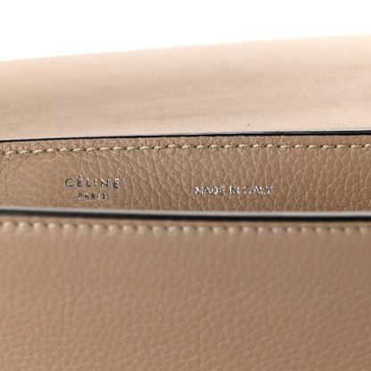 Celine Drummed Calfskin Suede Medium Trapeze Dune 6 of 11