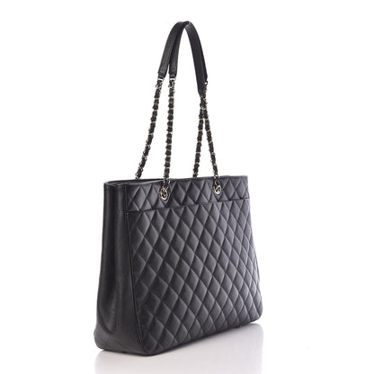 Chanel Caviar Quilted Large Shopping Tote Black 3 of 10