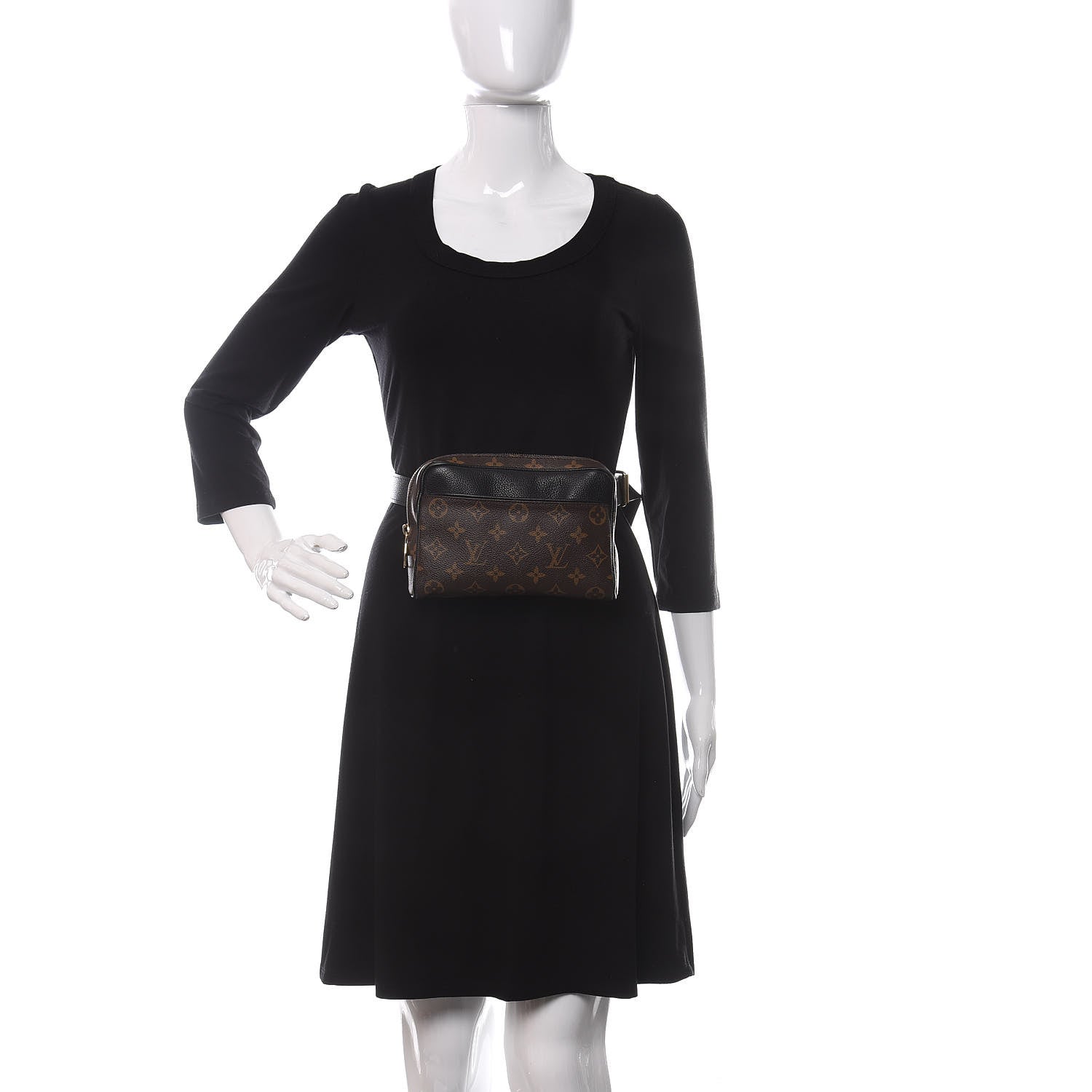 Louis Vuitton Monogram Uniformes Belt Bag Black 2 of 10