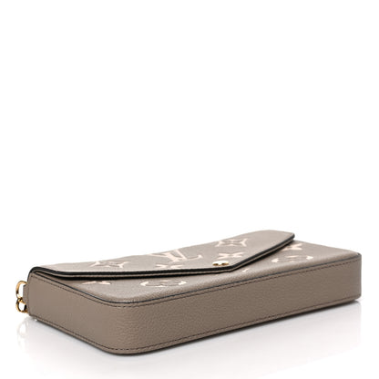 Louis Vuitton Empreinte Monogram Giant Felicie Pochette Tourterelle Creme 3 of 7