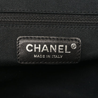 Chanel Lambskin Lax Accordion Hobo Black 6 of 10
