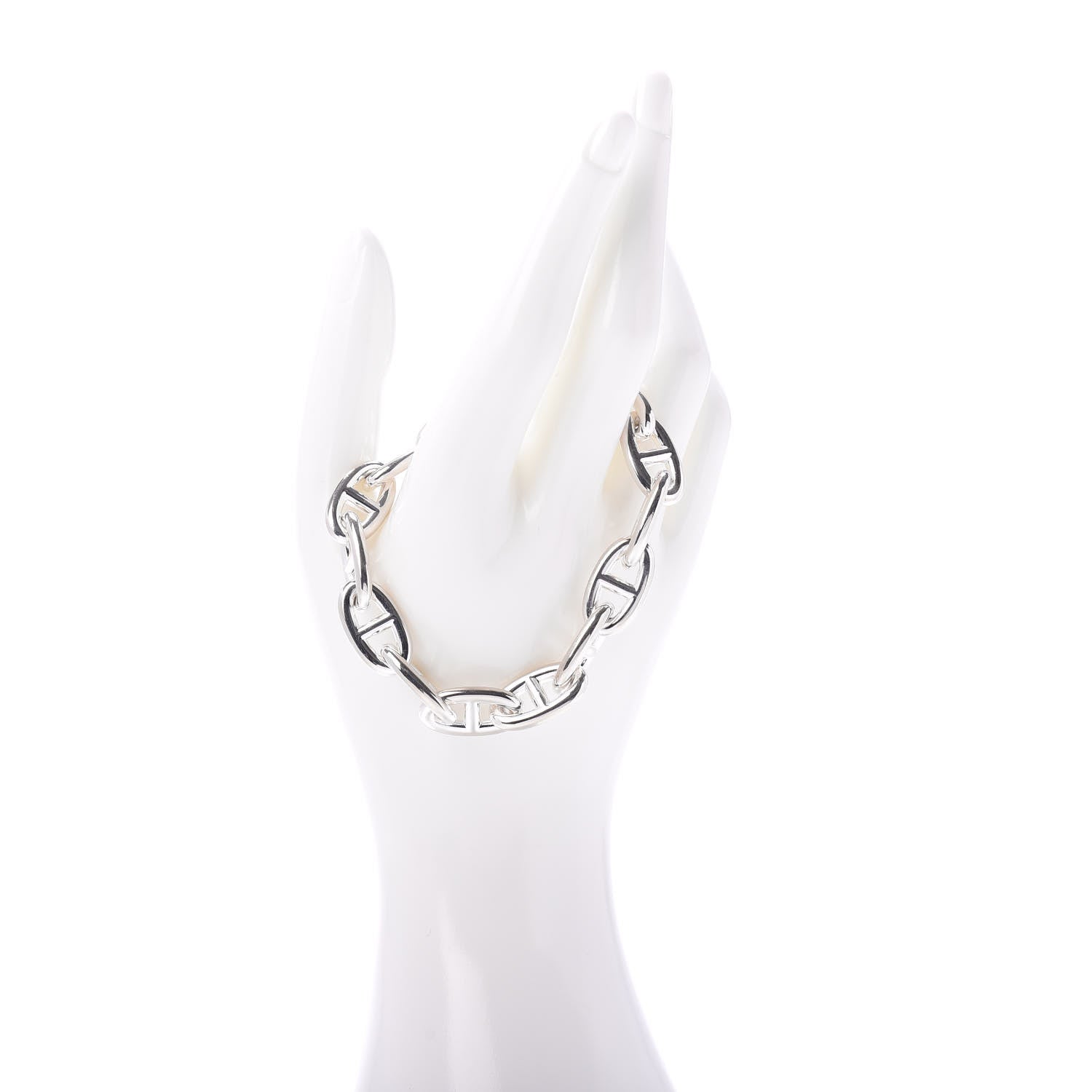 Hermes Sterling Silver MM Chaine d'Ancre Bracelet 2 of 4