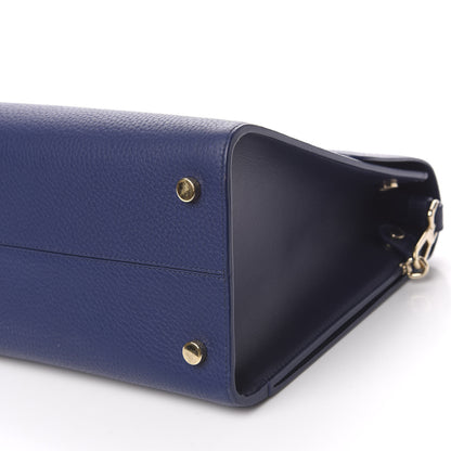Christian Dior Bullcalf Medium Diorever Flap Navy 10 of 11