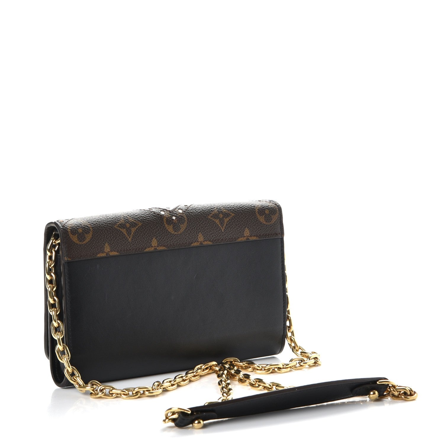 Louis Vuitton Veau Satin Monogram Twist Chain Wallet 4 of 8