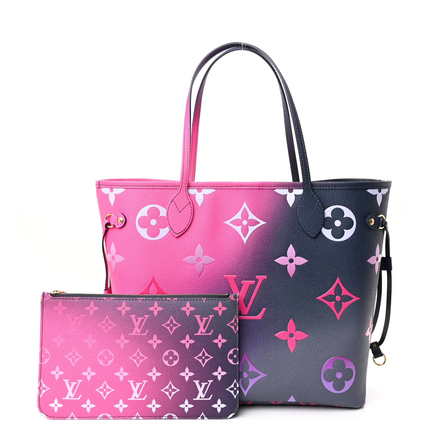 Monogram Giant Spring In The City Neverfull MM Midnight Fuchsia