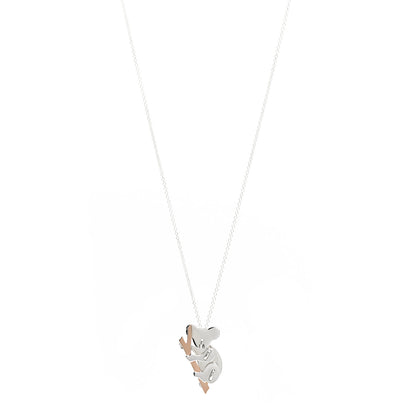Tiffany Sterling Silver 18K Rose Gold Save the Wild Koala Pendant Necklace 1 of 7