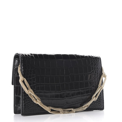 Saint Laurent Alligator Small Pochette Black 2 of 8