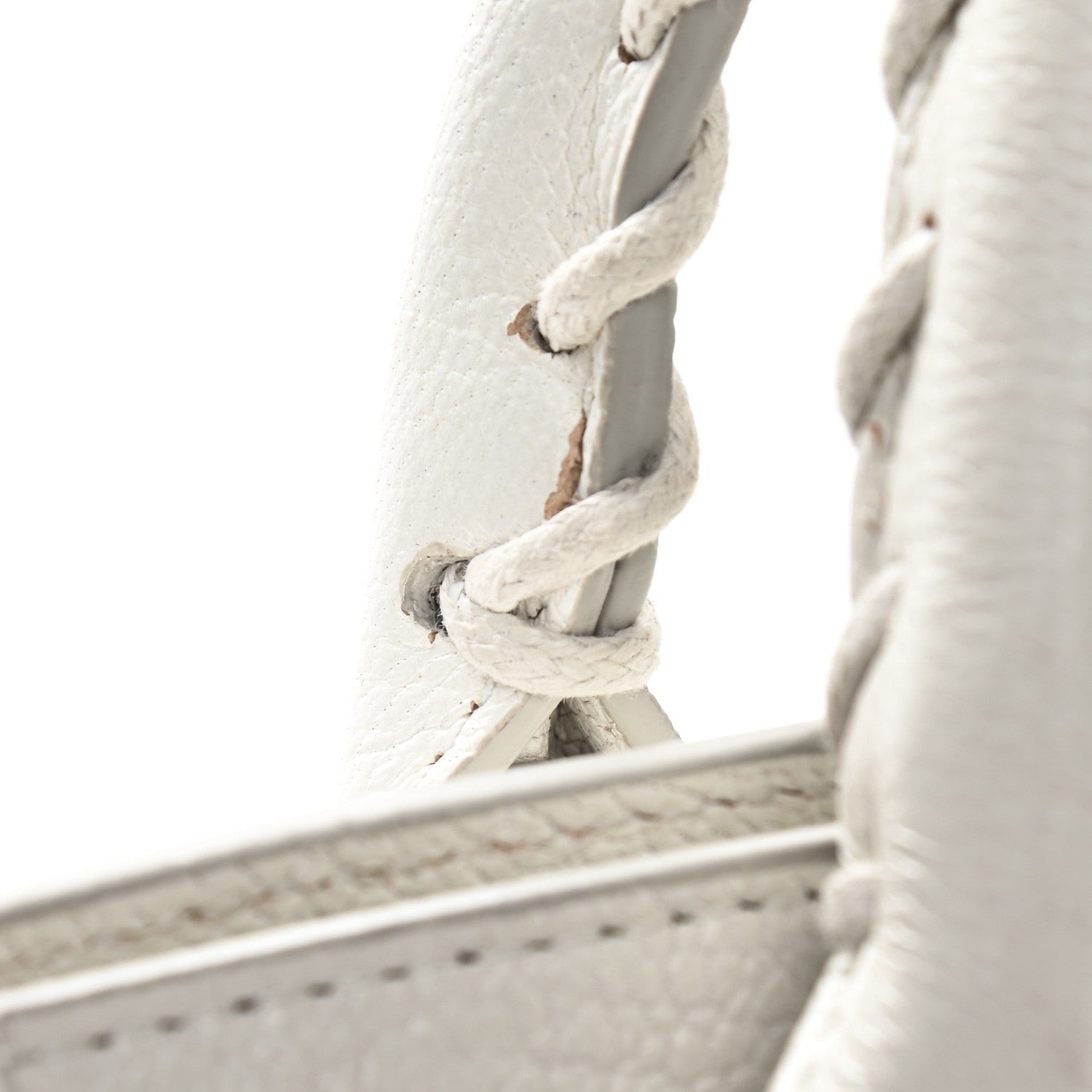 Balenciaga Chevre Silver Metallic Edge Hardware City White 16 of 17