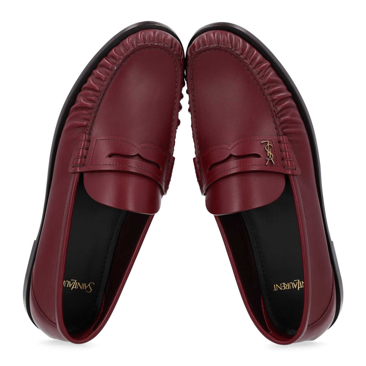 Saint Laurent Vitellino Lux Laurent 05 Mocassins 40 Vendome Red 2 of 11