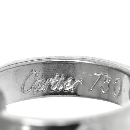 Cartier 18K White Gold Interlocking LOVE Necklace 5 of 7