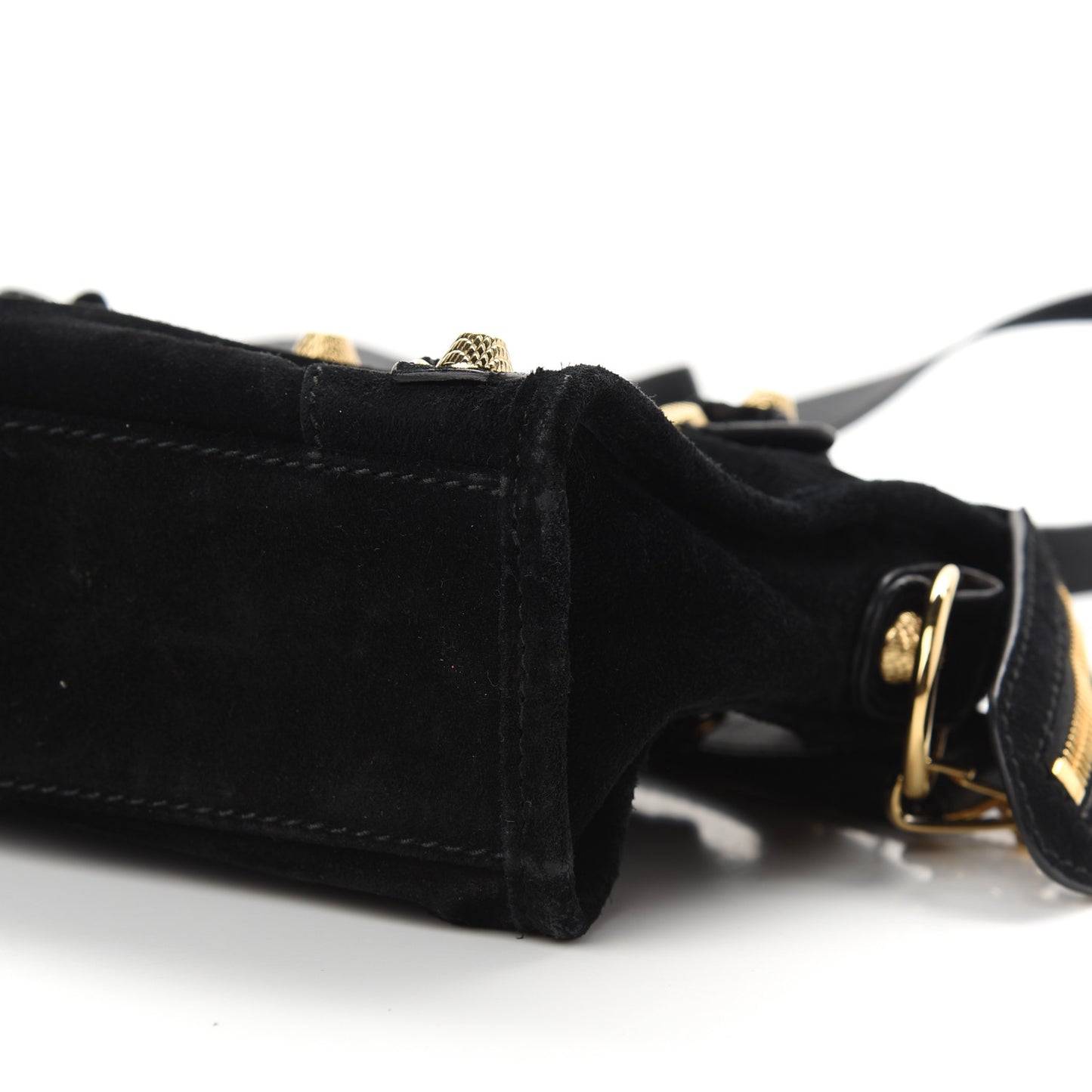 Baby Daim Suede Giant 12 Gold Hardware Mini City Black