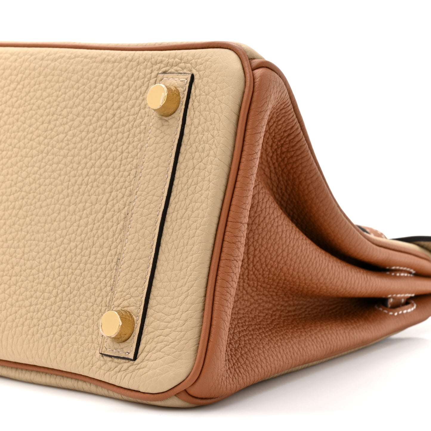 Togo Horseshoe Birkin 25 Trench Gold