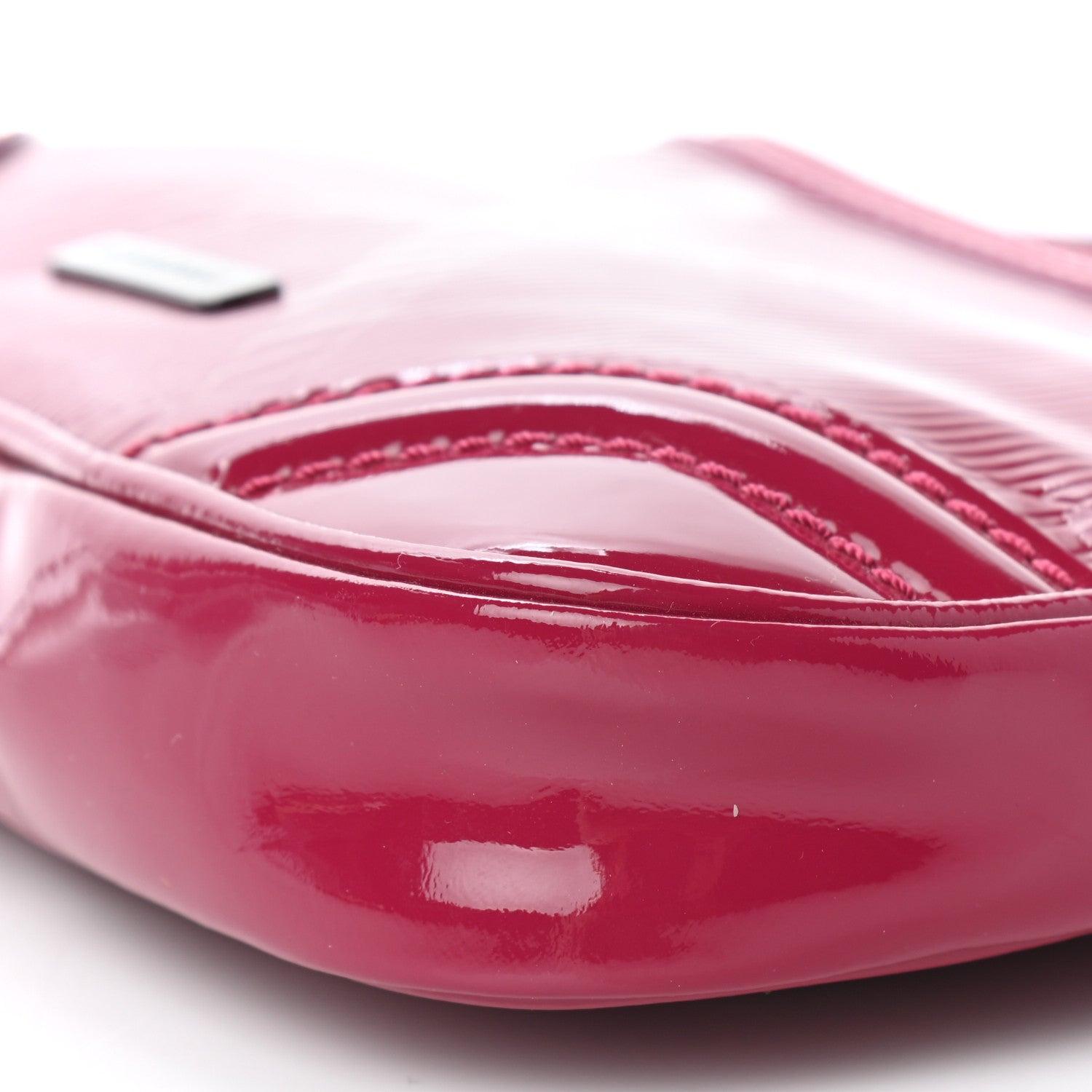 Burberry Patent Check Embossed Small Aston Sling Raspberry Sorbet 10 of 10