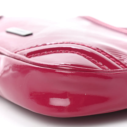 Burberry Patent Check Embossed Small Aston Sling Raspberry Sorbet 10 of 10