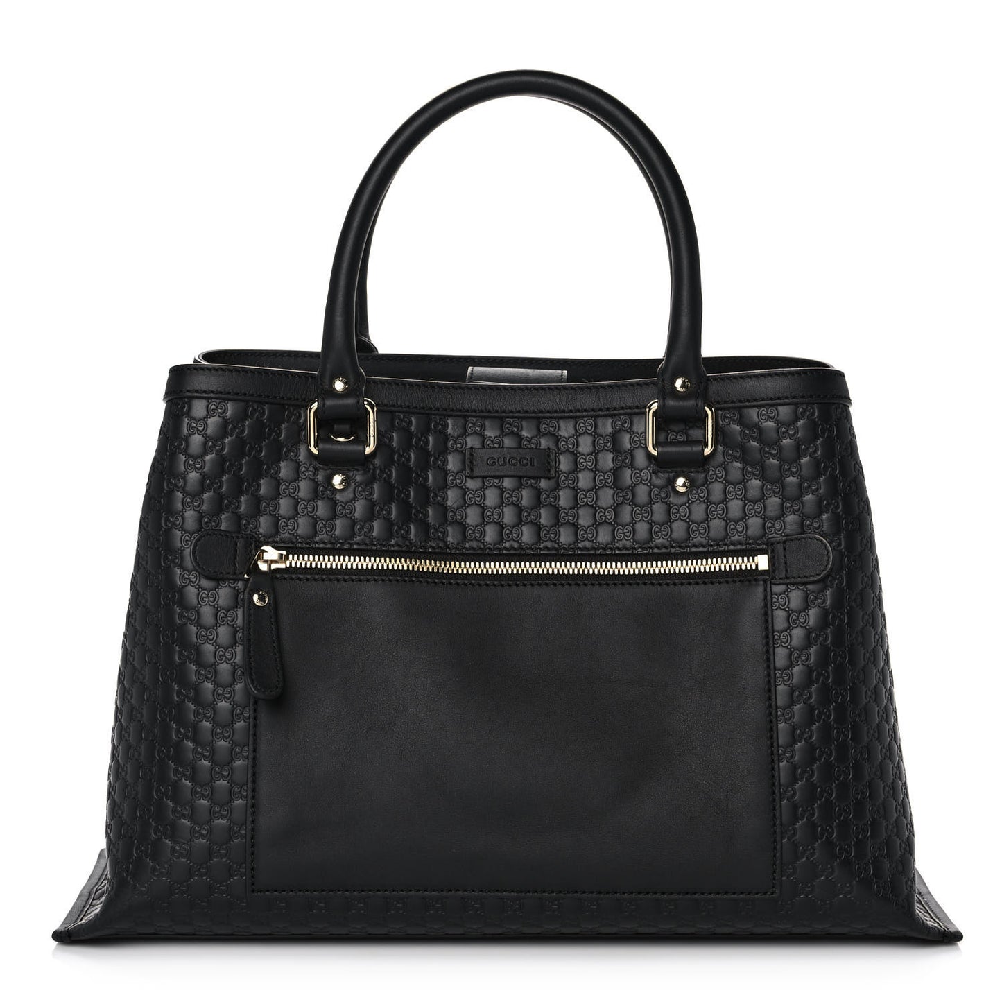 Soft Microguccissima Medium Tote Black
