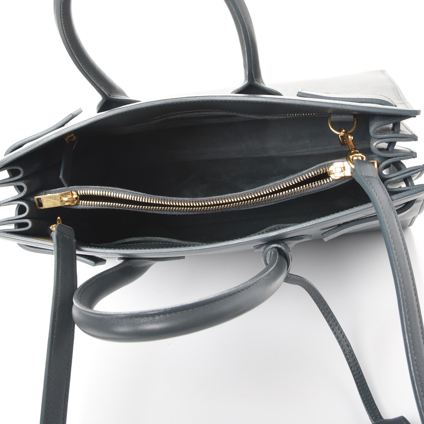 Calfskin Small Classic Sac De Jour Petrol