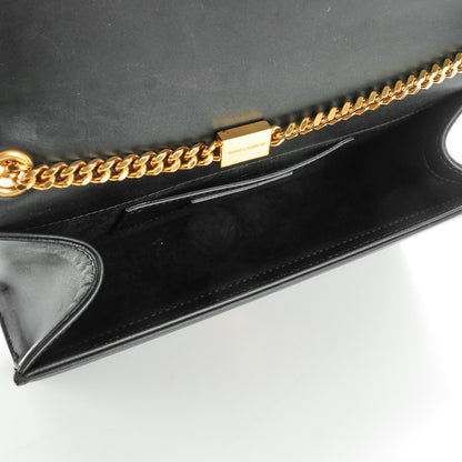 Saint Laurent Smooth Calfskin Medium Classic Monogram Kate Tassel Satchel Black 5 of 7