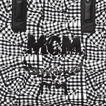 MCM Visetos Medium Liz Reversible Shopper Tote Black 14 of 15