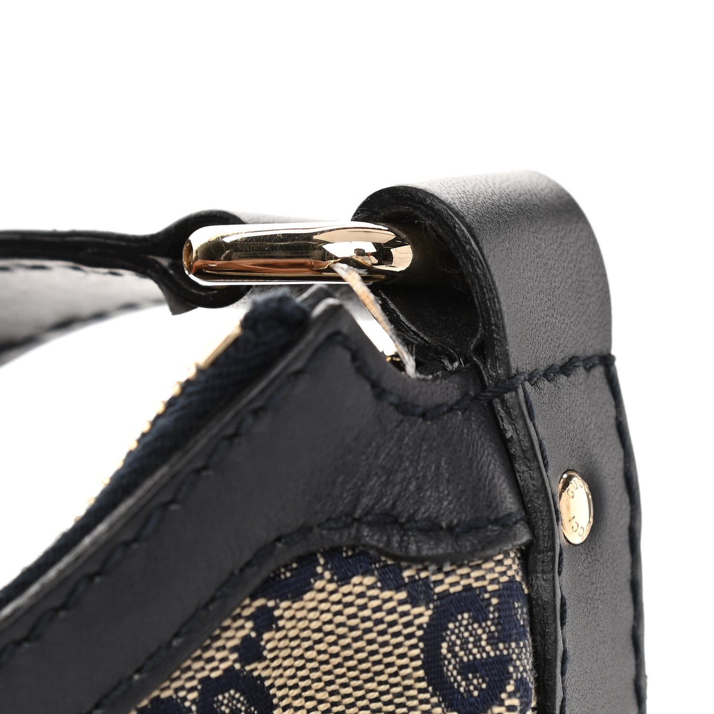 Monogram Vintage Web Medium Hobo Navy