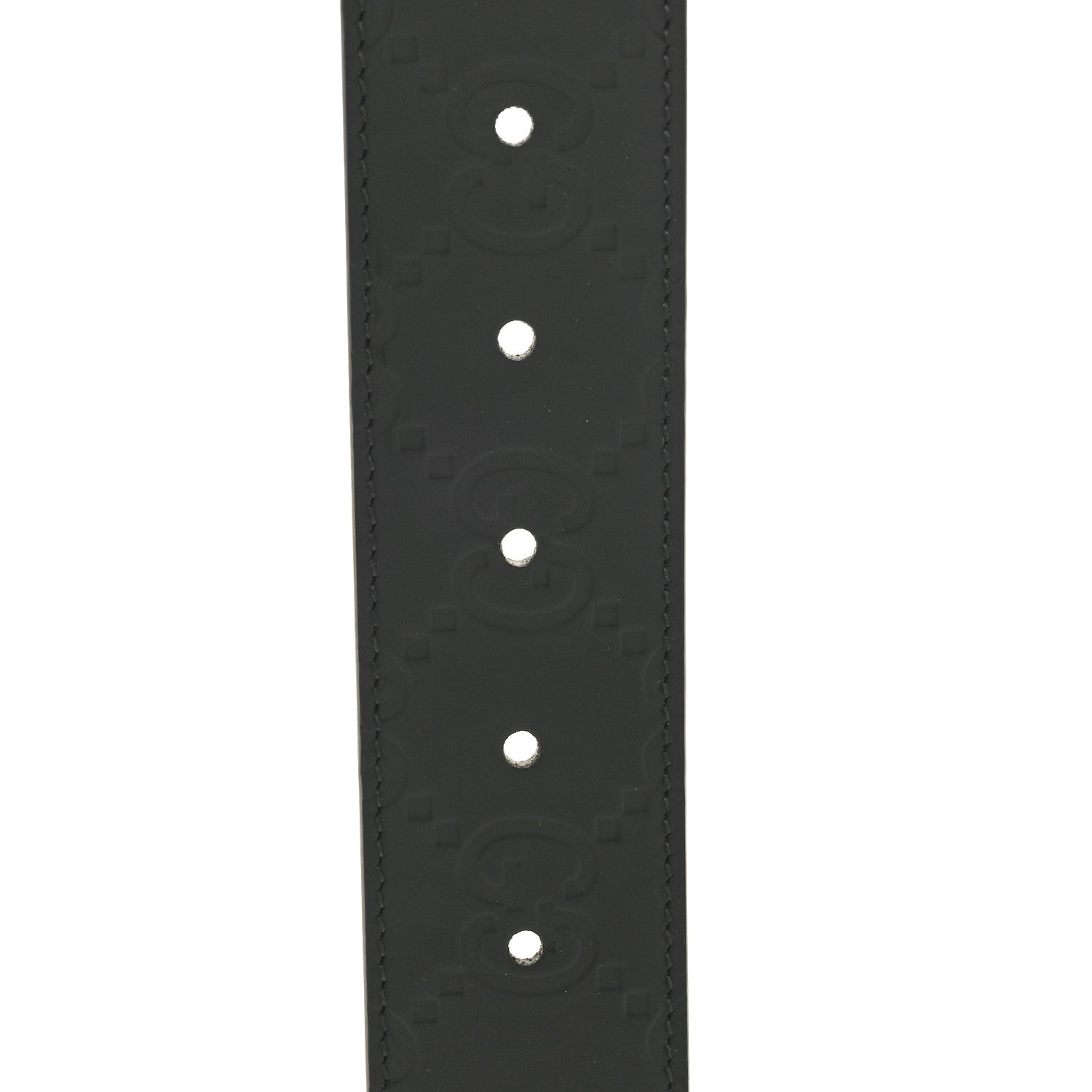 Gucci Rubber Calfskin Jumbo GG Monogram Belt 90 36 Black 5 of 5