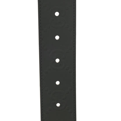 Gucci Rubber Calfskin Jumbo GG Monogram Belt 90 36 Black 5 of 5