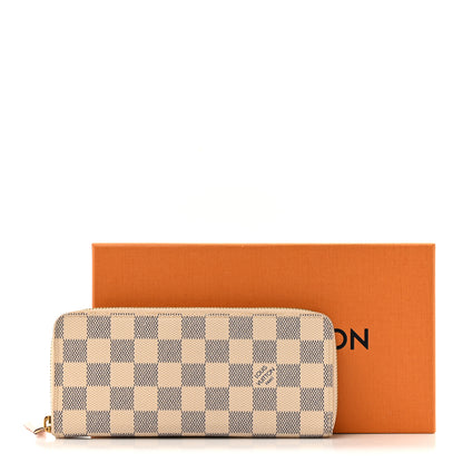 Louis Vuitton Damier Azur Clemence Wallet Rose Ballerine 9 of 9
