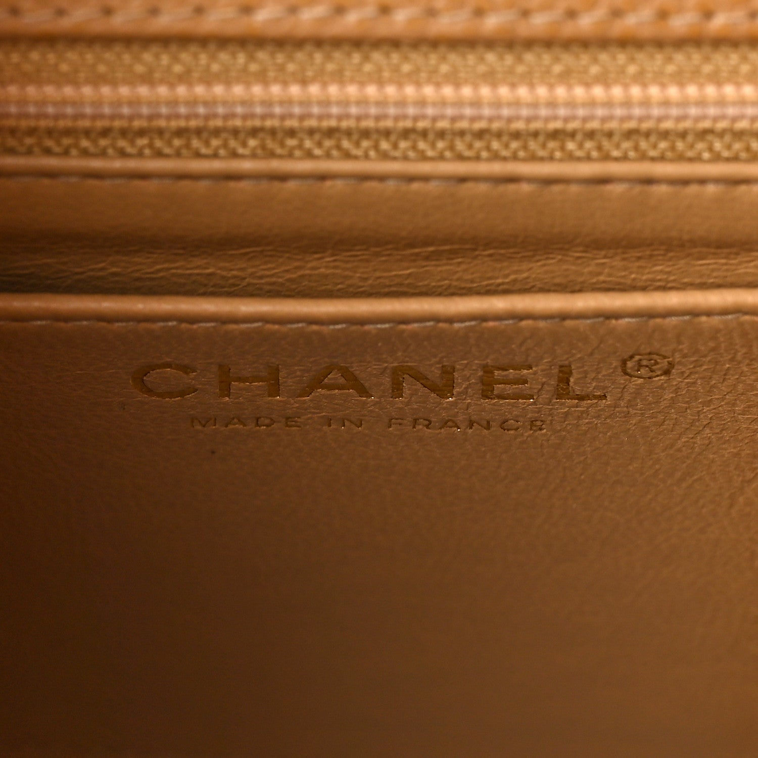 Chanel Caviar Quilted Mini Square Flap Beige 6 of 10