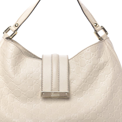 Gucci Guccissima Large New Ladies Web Hobo Off White 20 of 21