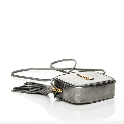 Saint Laurent Metallic Calfskin Monogram Blogger Bag Lapis Nero 4 of 6