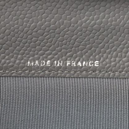 Chanel Caviar Quilted Yen Wallet Grey 7 of 12
