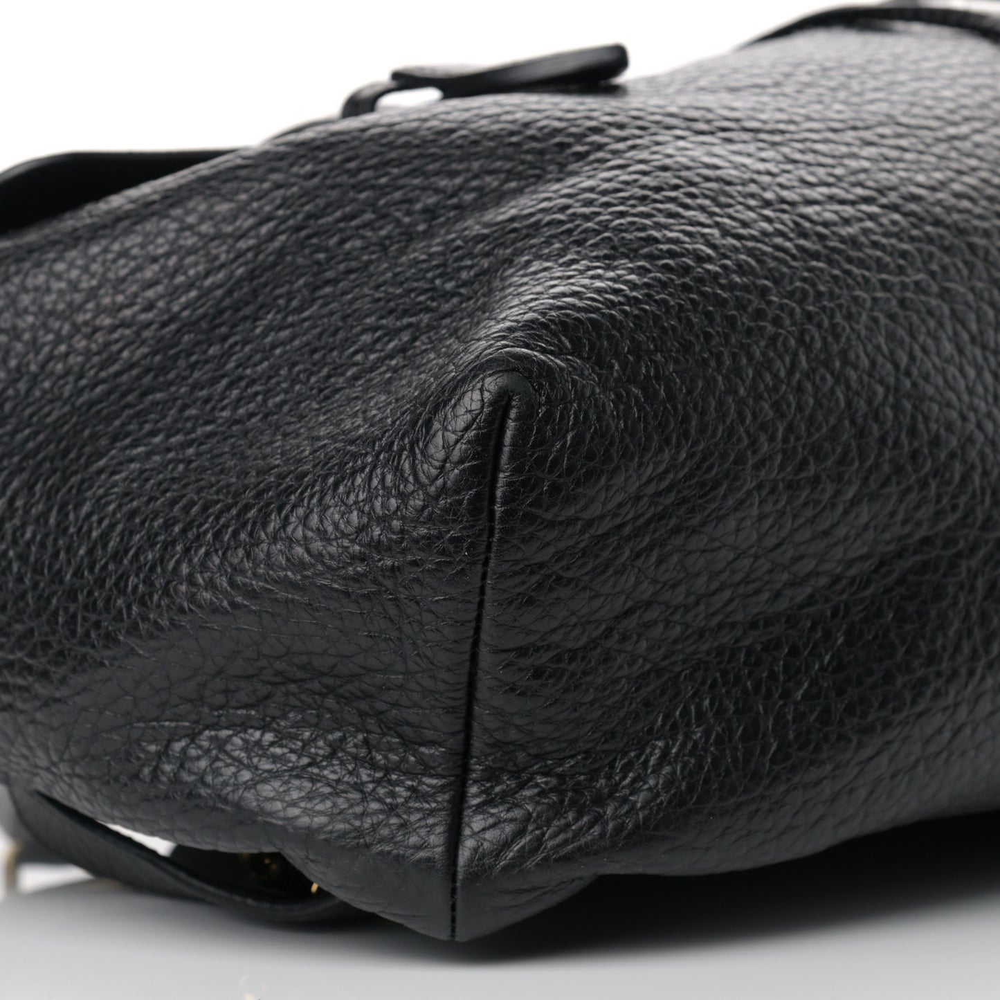 Grained Calfskin Palazzo Medusa Convertible Backpack Black