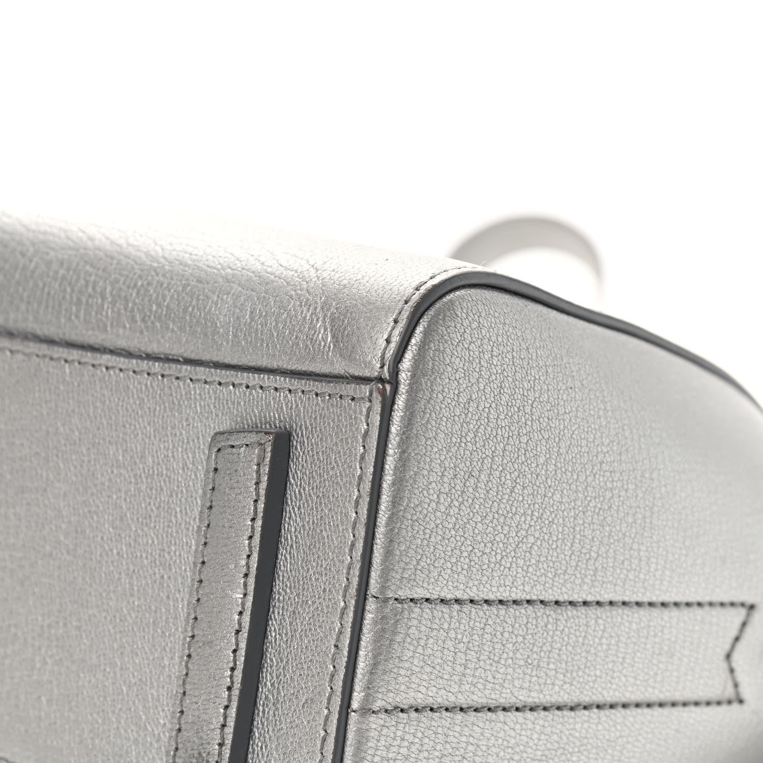 Givenchy Metallic Sugar Goatskin Mini Antigona Silver 8 of 19