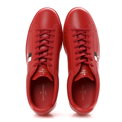 Louis Vuitton Calfskin Luxembourg Sneakers 10 Red 2 of 10