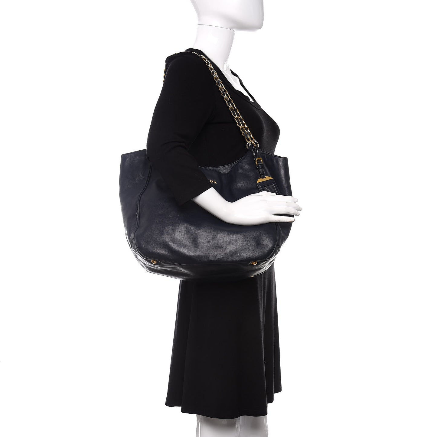 Soft Calf Chain Tote Baltico