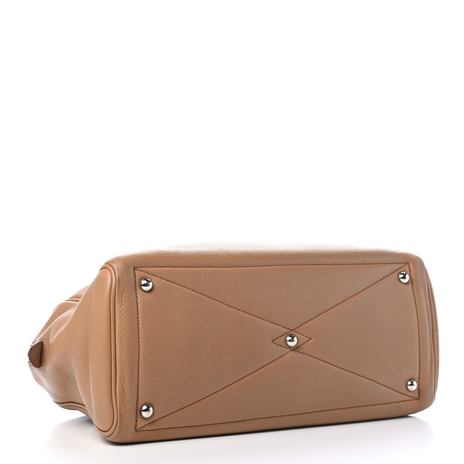 Hermes Taurillon Clemence Victoria II 35 Biscuit 3 of 9