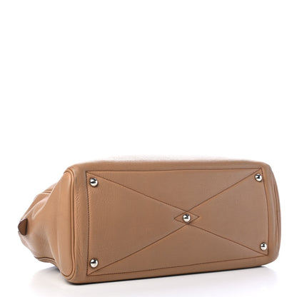 Hermes Taurillon Clemence Victoria II 35 Biscuit 3 of 9