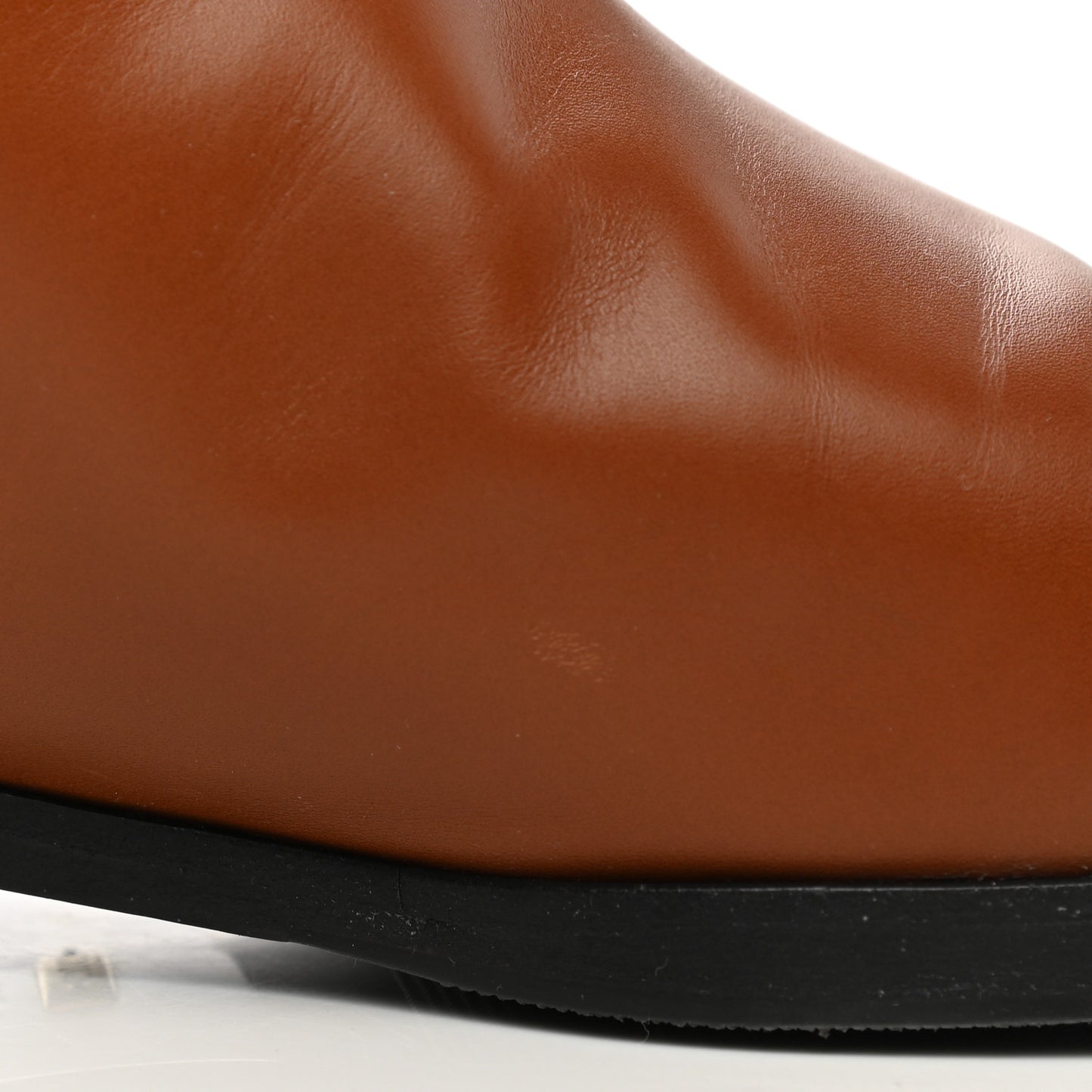 Calfskin Rosie Tall Riding Boots 40 Brown Papaya