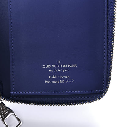 Louis Vuitton Taurillon Illusion Zippy Vertical Wallet Bleu Rose 6 of 8