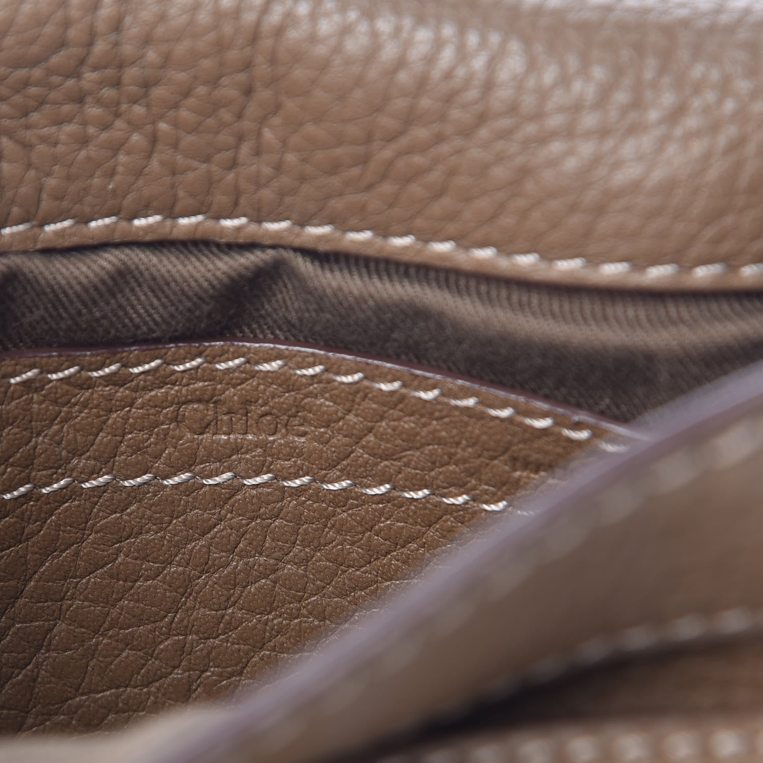 Chloe Calfskin Mini Marcie Round Crossbody Bag Nut 6 of 11