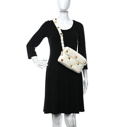 Valentino Garavani Nappa Roman Stud Crossbody Ivory 2 of 9