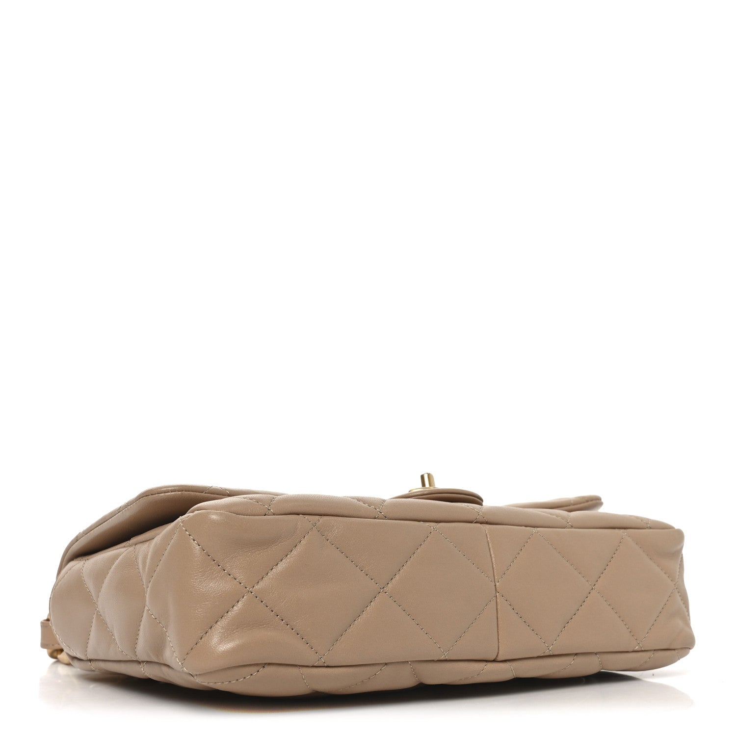 Chanel Lambskin Quilted Large CC Funky Town Flap Beige 4 of 10