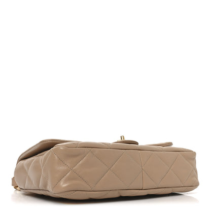 Chanel Lambskin Quilted Large CC Funky Town Flap Beige 4 of 10