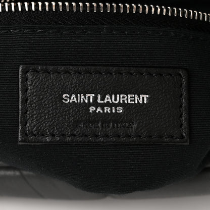 Saint Laurent Lambskin Quilted Small Loulou Puffer Monogram Chain Satchel Concrete 6 of 10