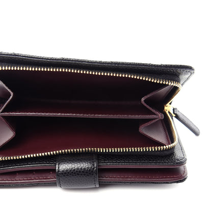 Chanel Caviar Quilted Zipped Pocket Wallet Black 5 of 9