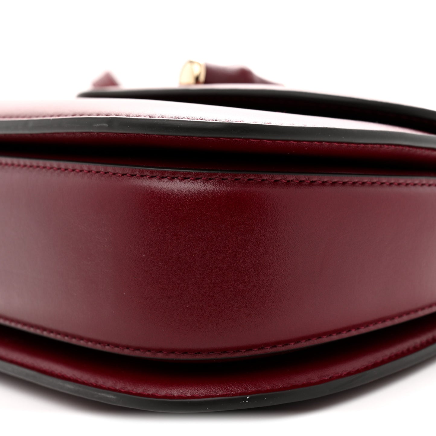 Boarded Dyana Lux Calfskin Web Monochrome Small Bamboo 1947 Top Handle Bag Rosso Ancora