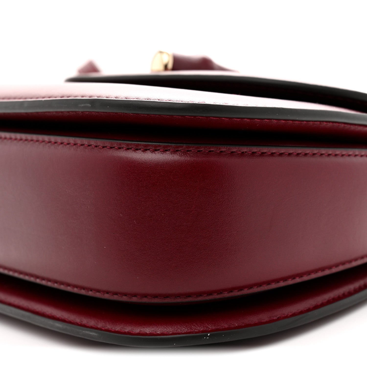 Gucci Boarded Dyana Lux Calfskin Web Monochrome Small Bamboo 1947 Top Handle Bag Rosso Ancora 10 of 11