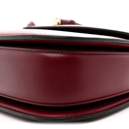 Gucci Boarded Dyana Lux Calfskin Web Monochrome Small Bamboo 1947 Top Handle Bag Rosso Ancora 10 of 11