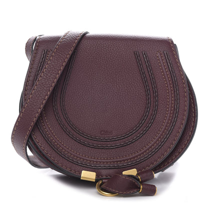 Chloe Calfskin Mini Marcie Round Crossbody Bag Dark Velvet 1 of 9